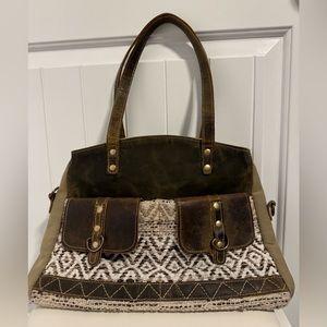 Myra Bag Leather Shoulder Handbag